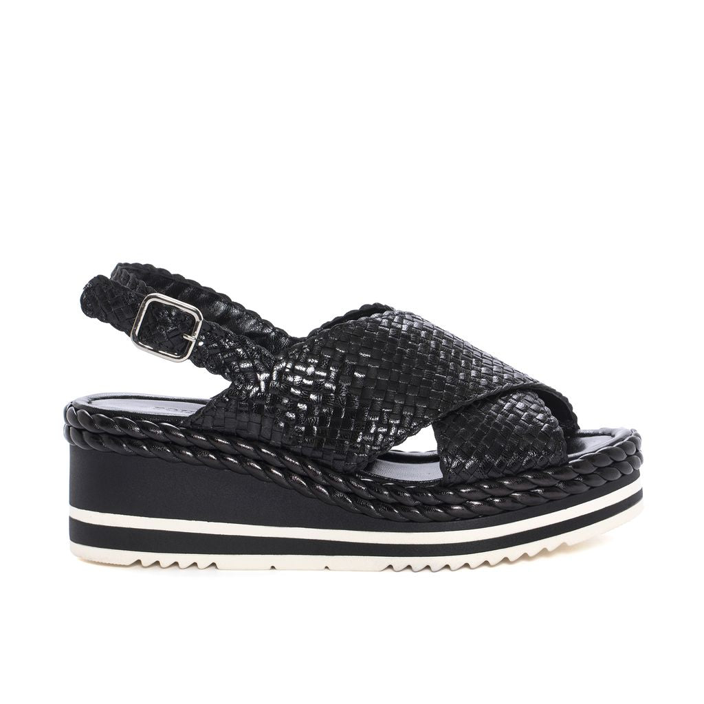 SANDALIA PLATAFORMA PADOVA NEGRO