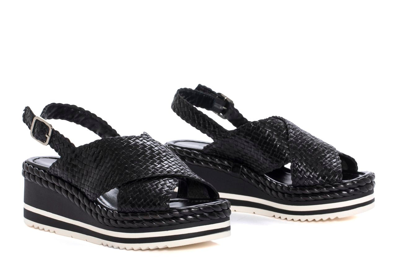 SANDALIA PLATAFORMA PADOVA NEGRO