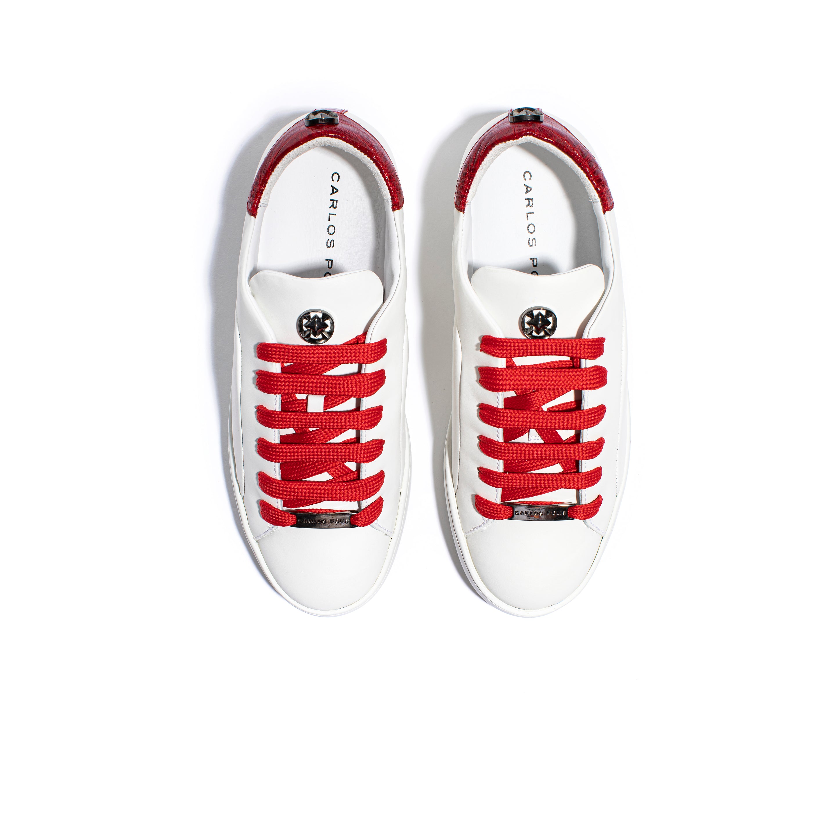 BASIC SNEAKERS WHITE - RED