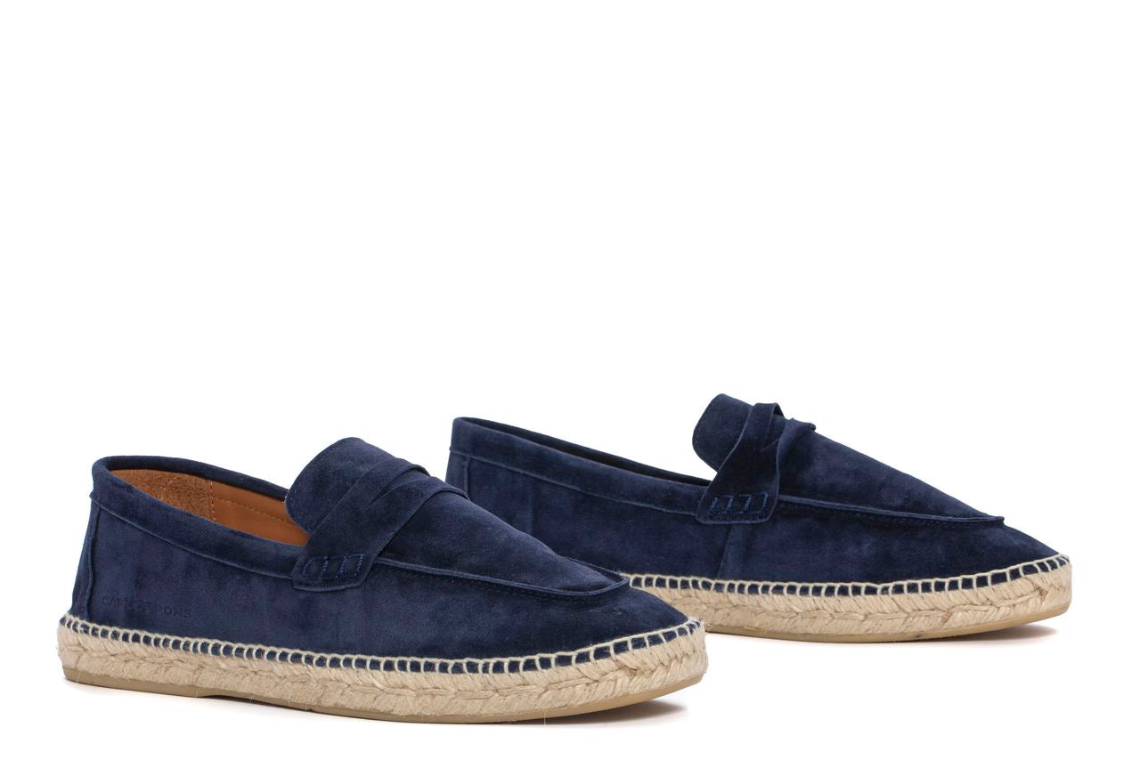JASPER NAVY VELOUR ESPADRILLE