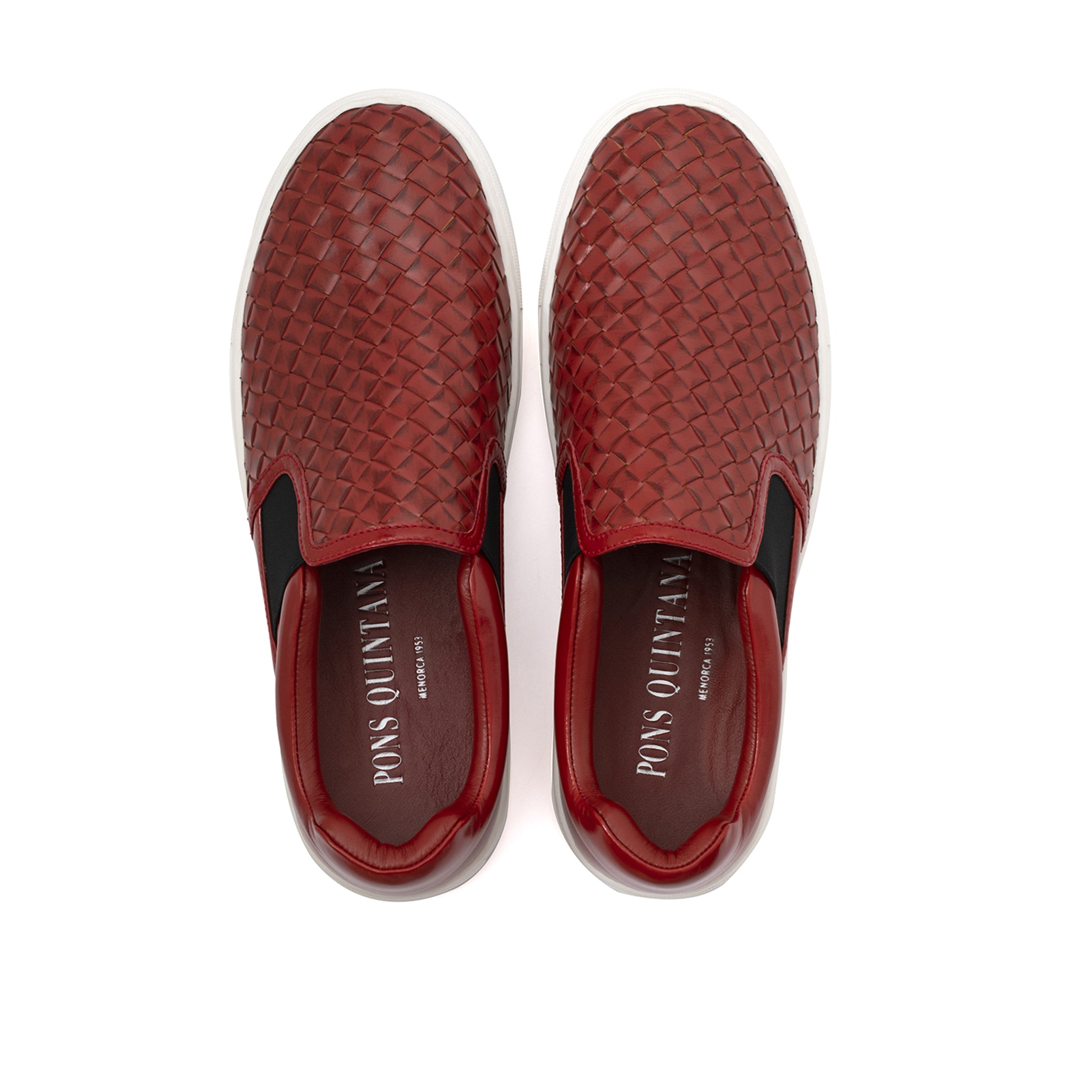 RED BRAIDED SPORTS SHOE M001