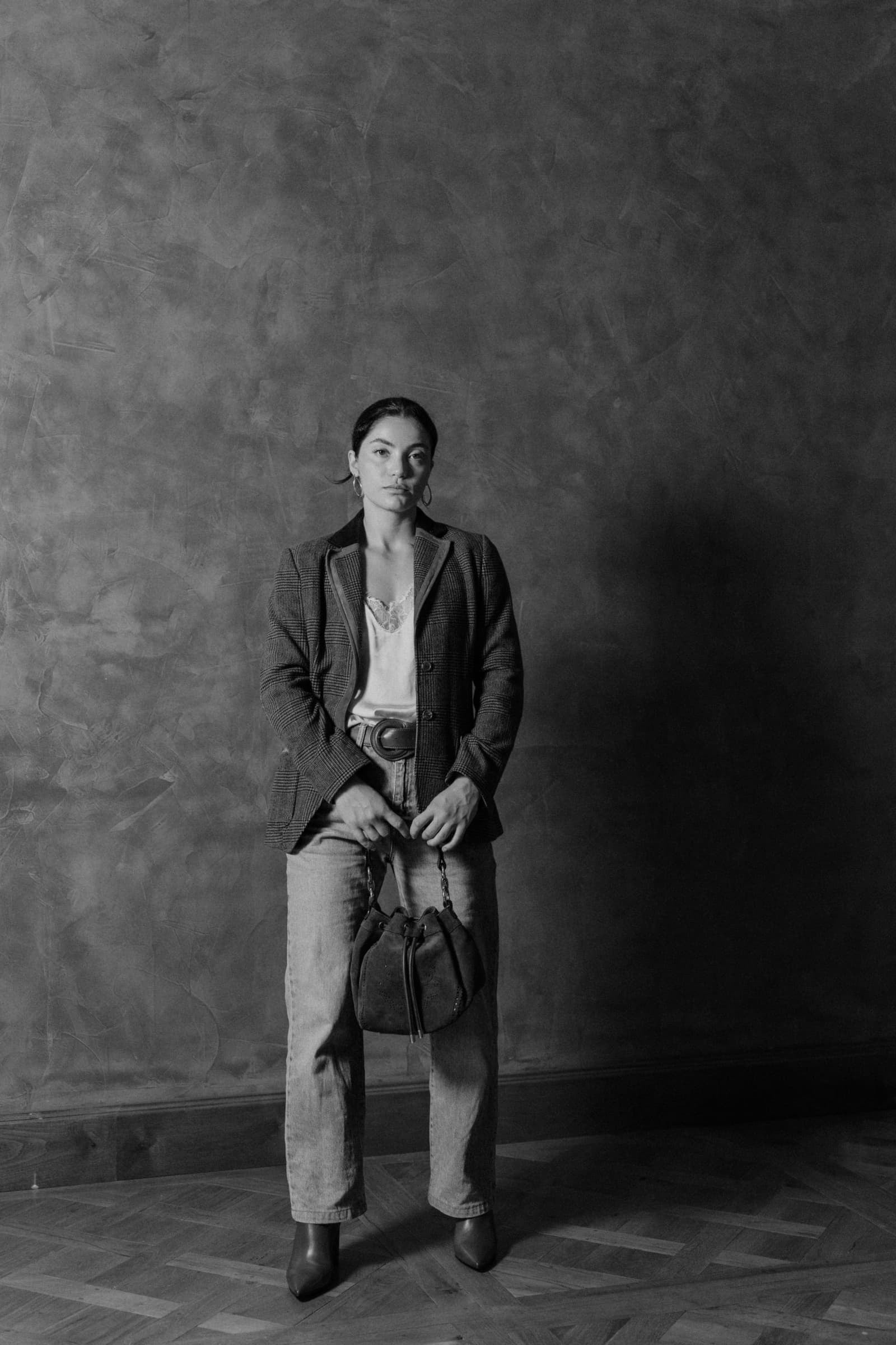 BOLSO DE MANO V171 VELOUR OCEANO