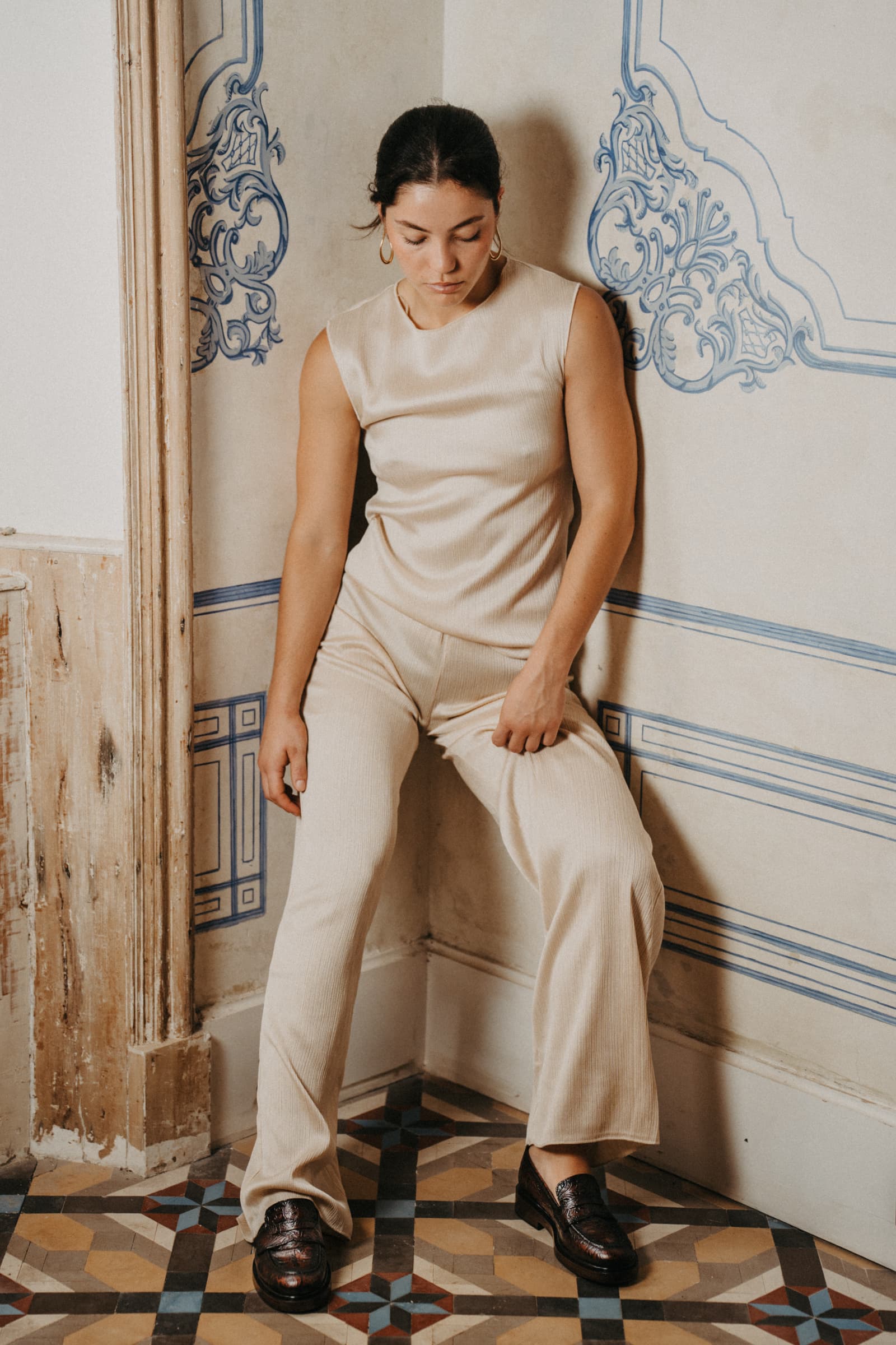 MOCASIN SELINE CHARRO CUERO