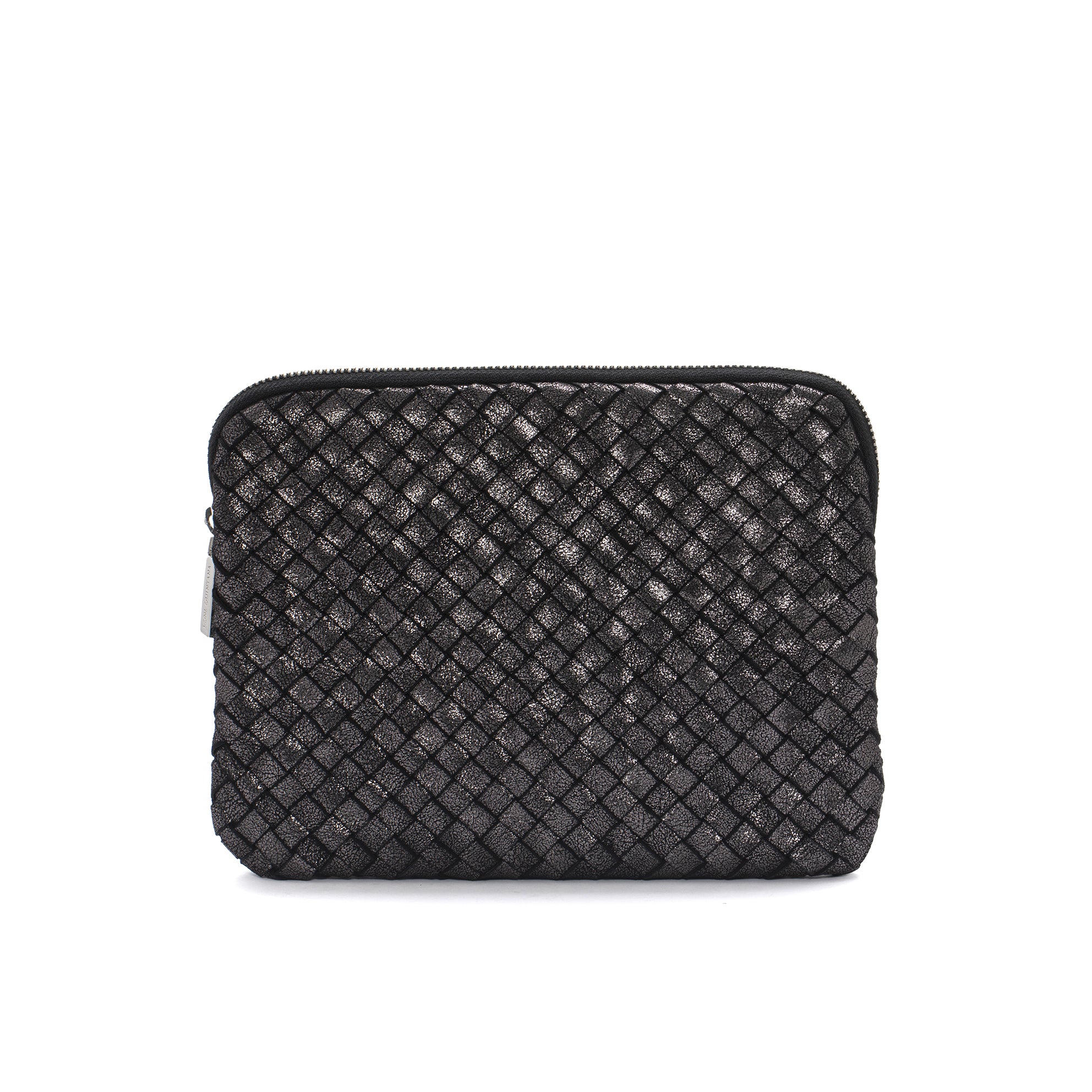 BOLSO DE MANO V015 TRENZADO CARUSSO ANTRACITA