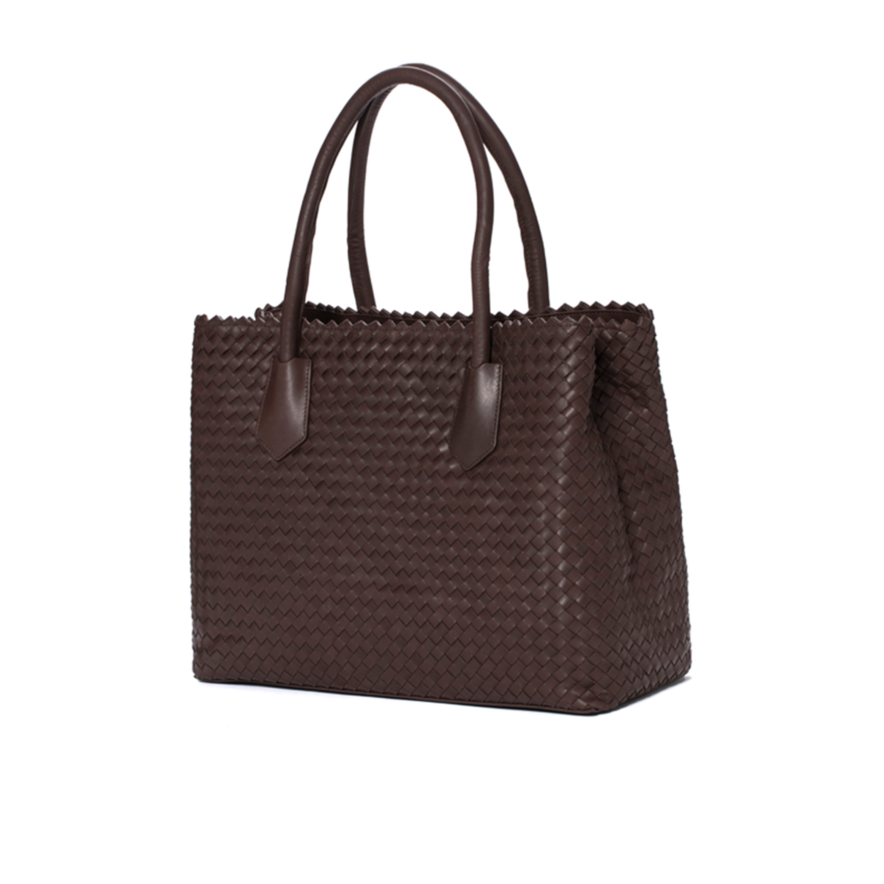 V142 EBONY BRAIDED HANDBAG