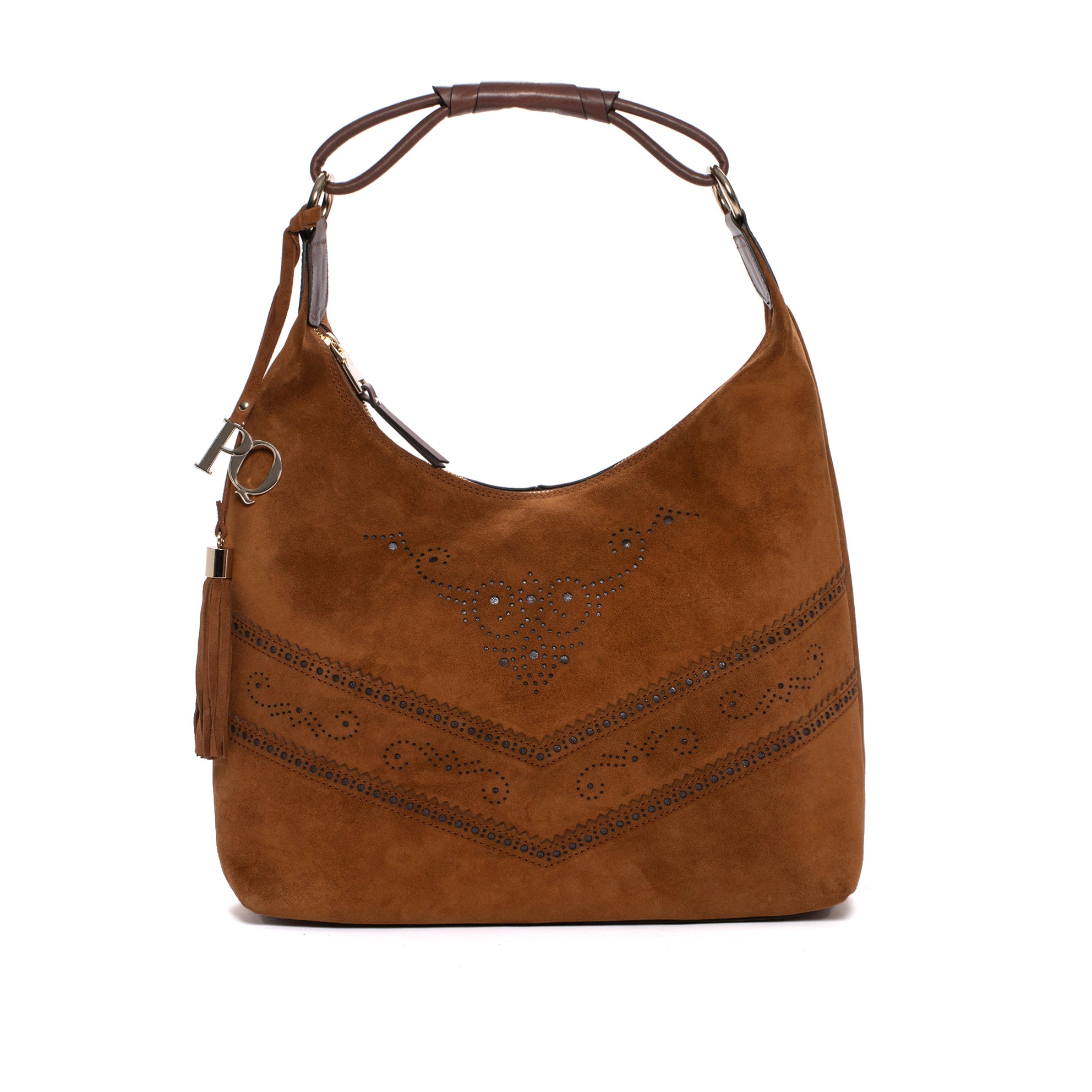 V170 VELOUR LEATHER HANDBAG