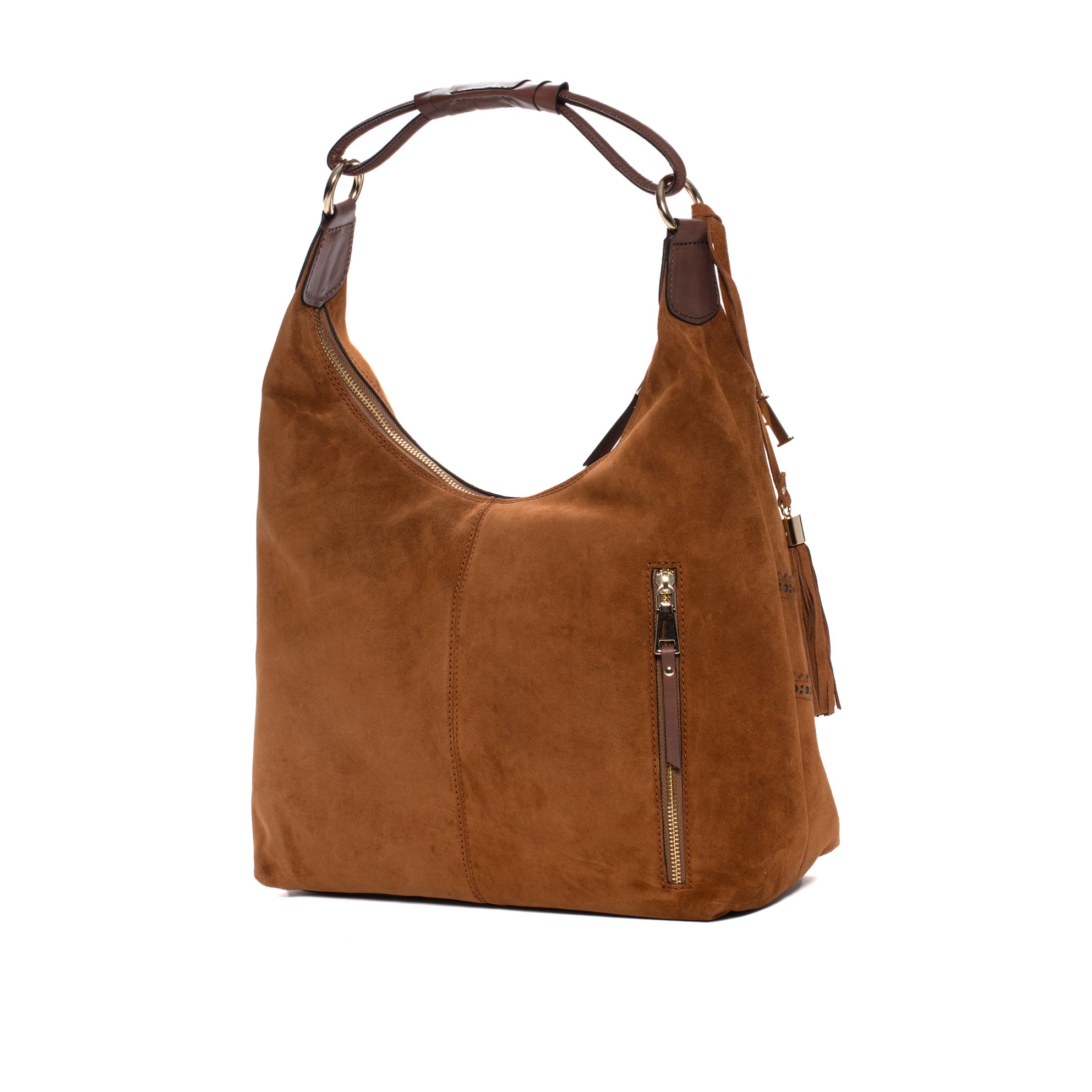 V170 VELOUR LEATHER HANDBAG