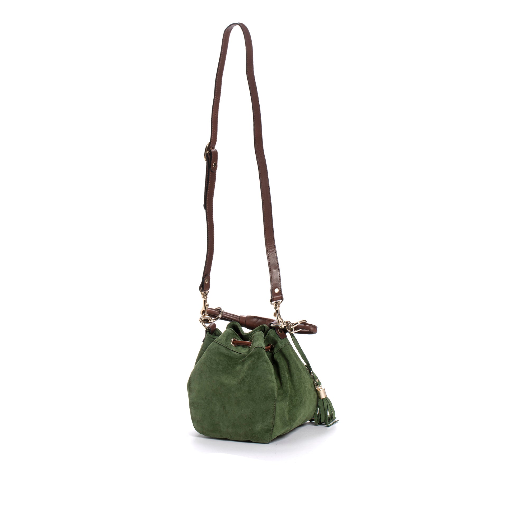 BOLSO DE MANO V171 VELOUR MUSGO