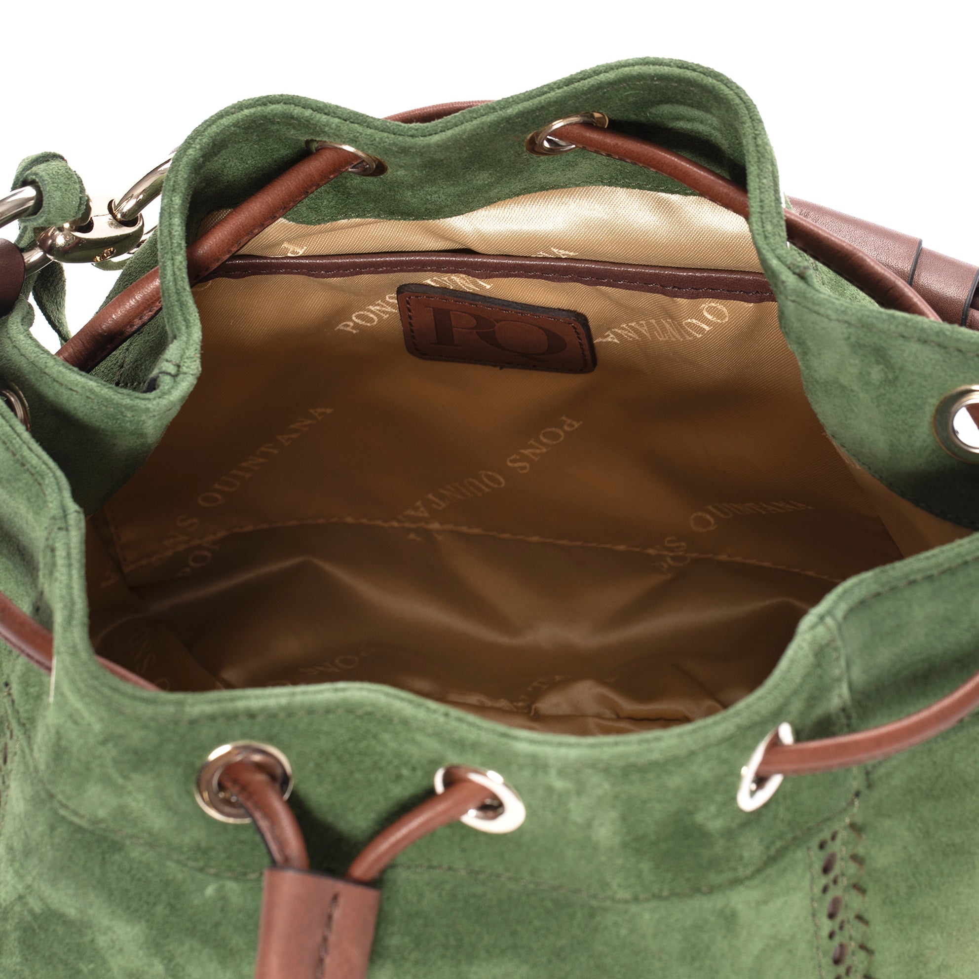 V171 MOSS VELOR HANDBAG