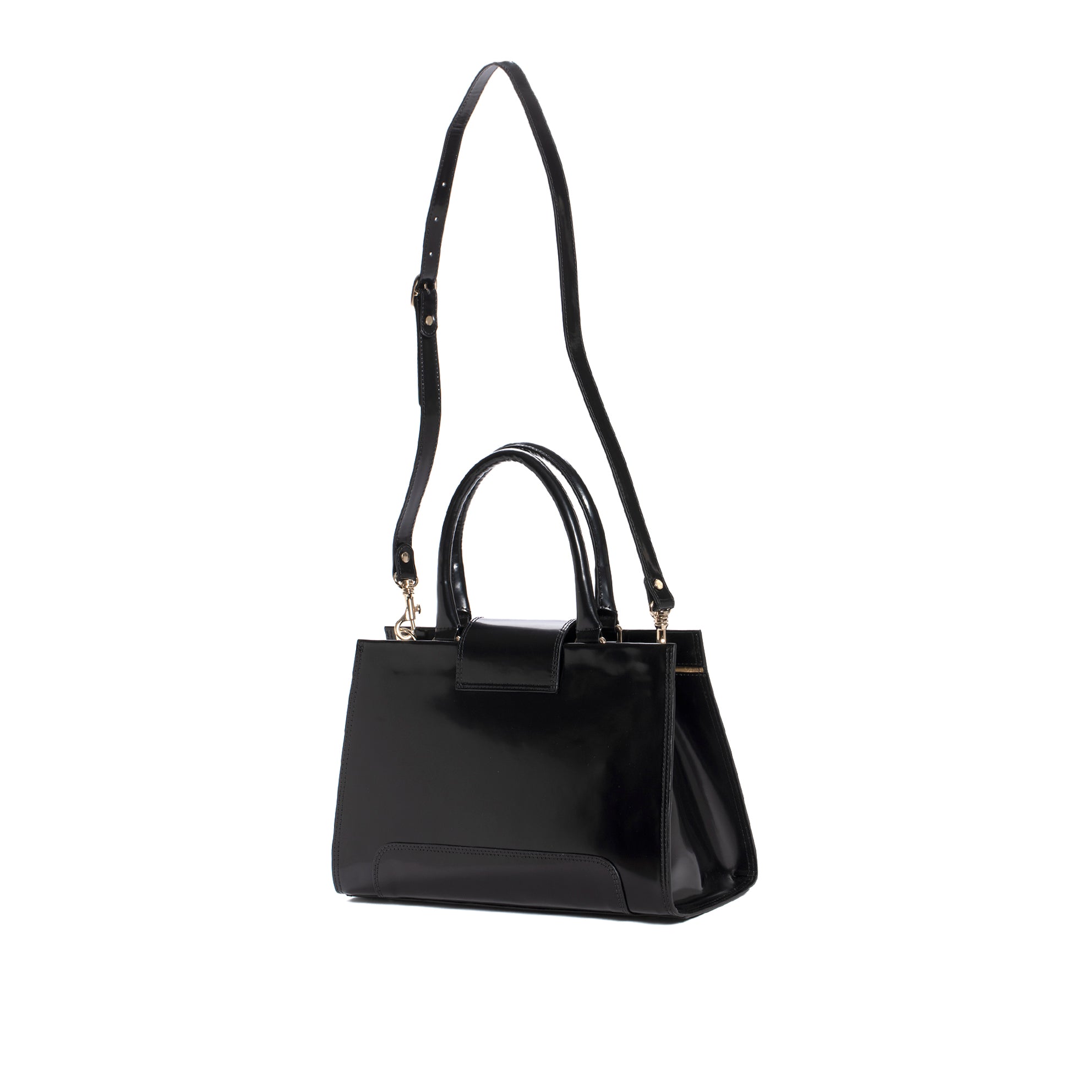 BOLSO DE MANO V178 SPAZZOLATO NEGRO