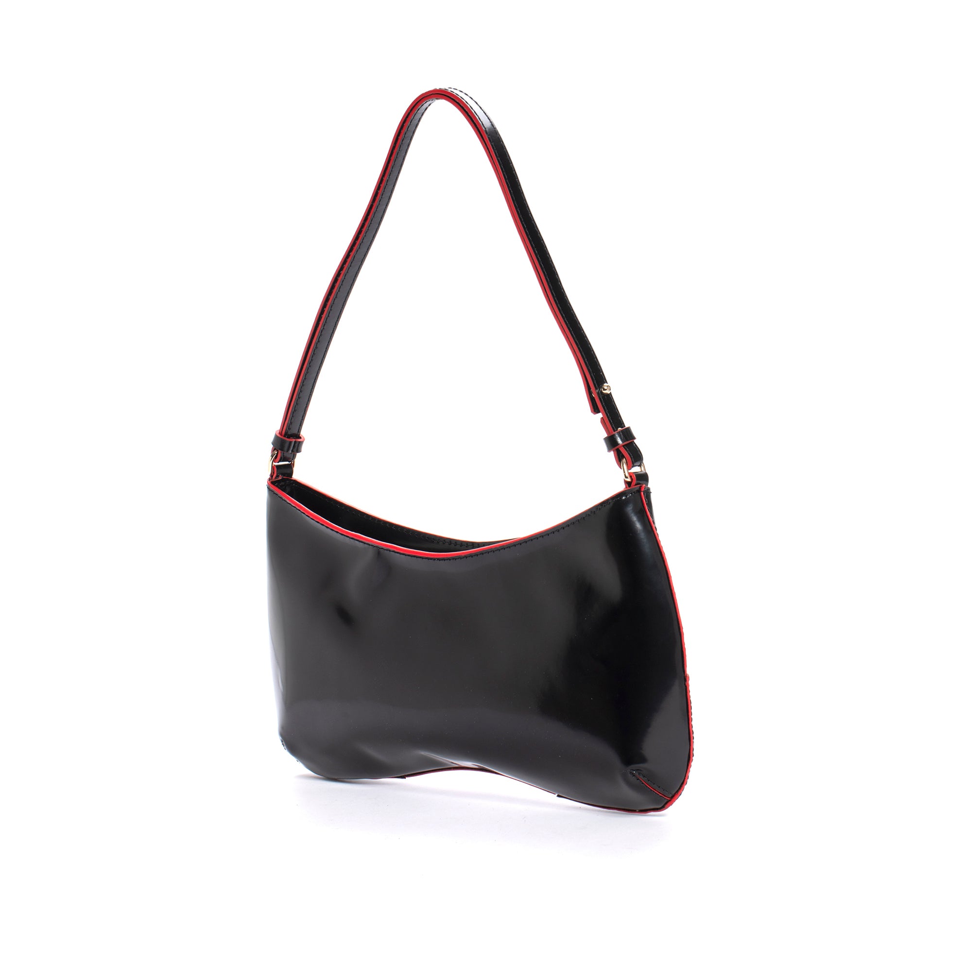 V180 SPAZZOLATO BLACK CHERRY HANDBAG