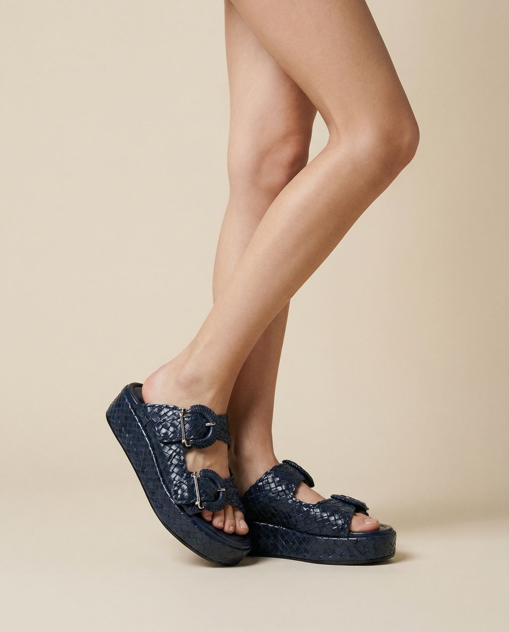 SANDALIA DE PLATAFORMA FORLI AZULON