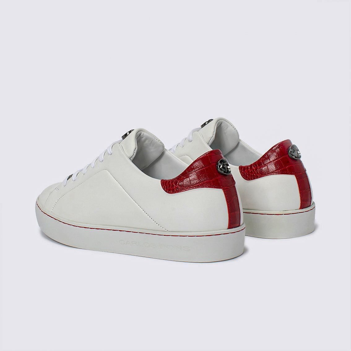 SNEAKER JADE NAPA BLANCO + COCCO CHILI