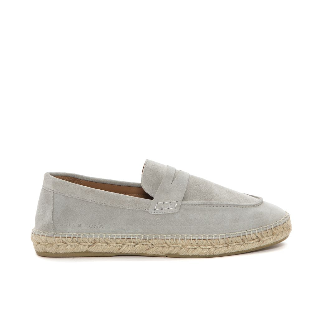 ALPARGATA JASPE VELOUR GRIS