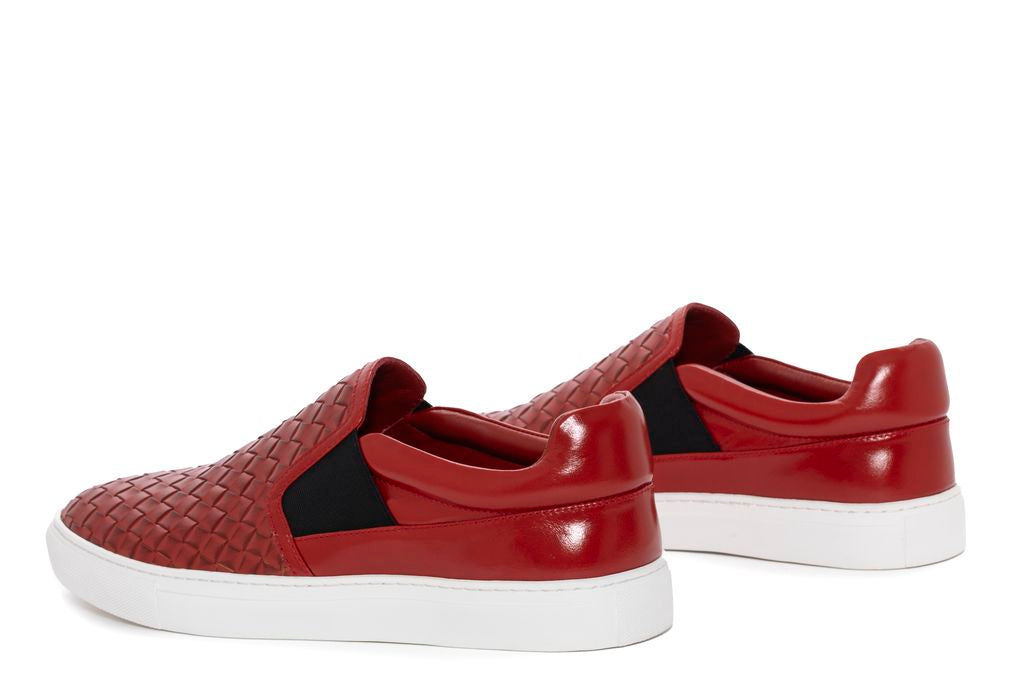 ZAPATO DEPORTIVO M001 TRENZADO ROJO