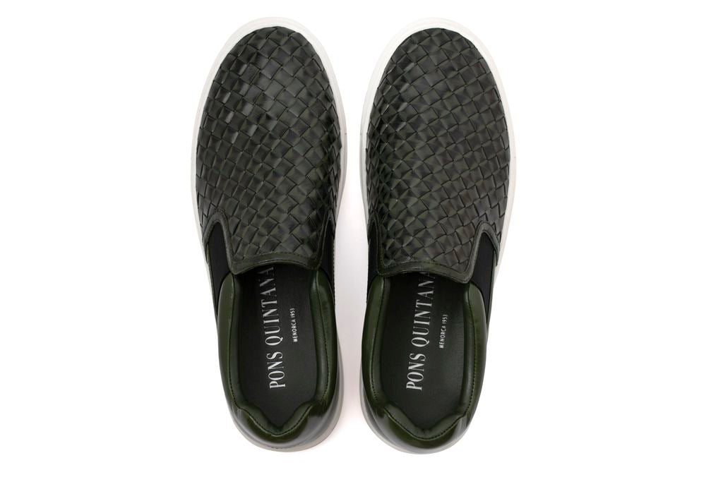 ZAPATO DEPORTIVO M001 TRENZADO VERDE