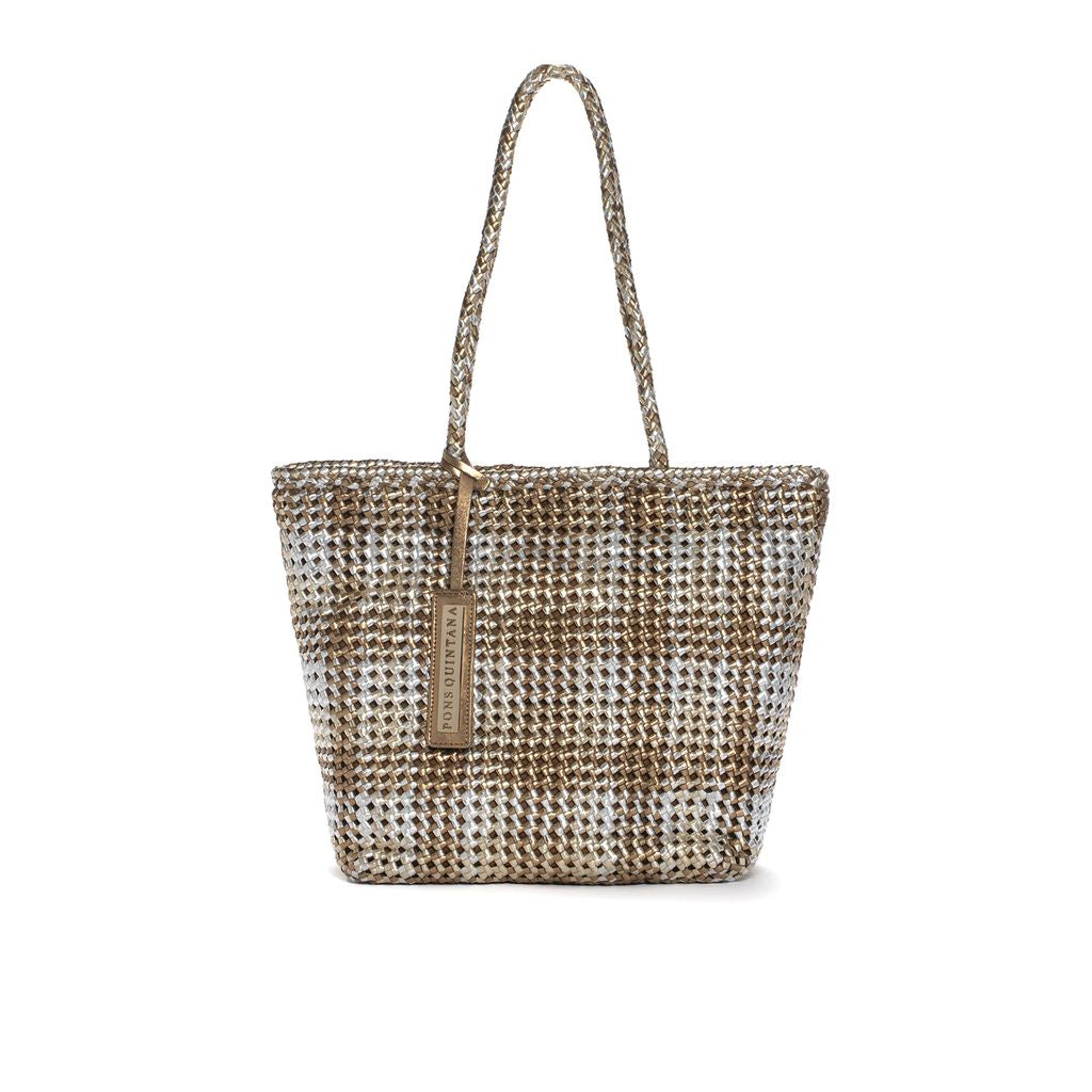 BOLSO DE HOMBRO V077 OASSI+PLATINO+SILVER