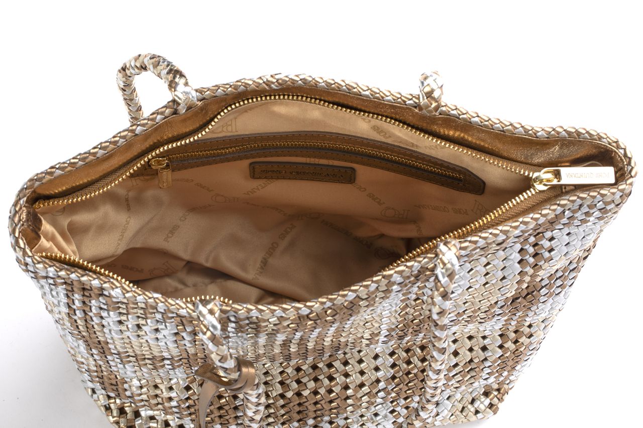 BOLSO DE HOMBRO V077 OASSI+PLATINO+SILVER