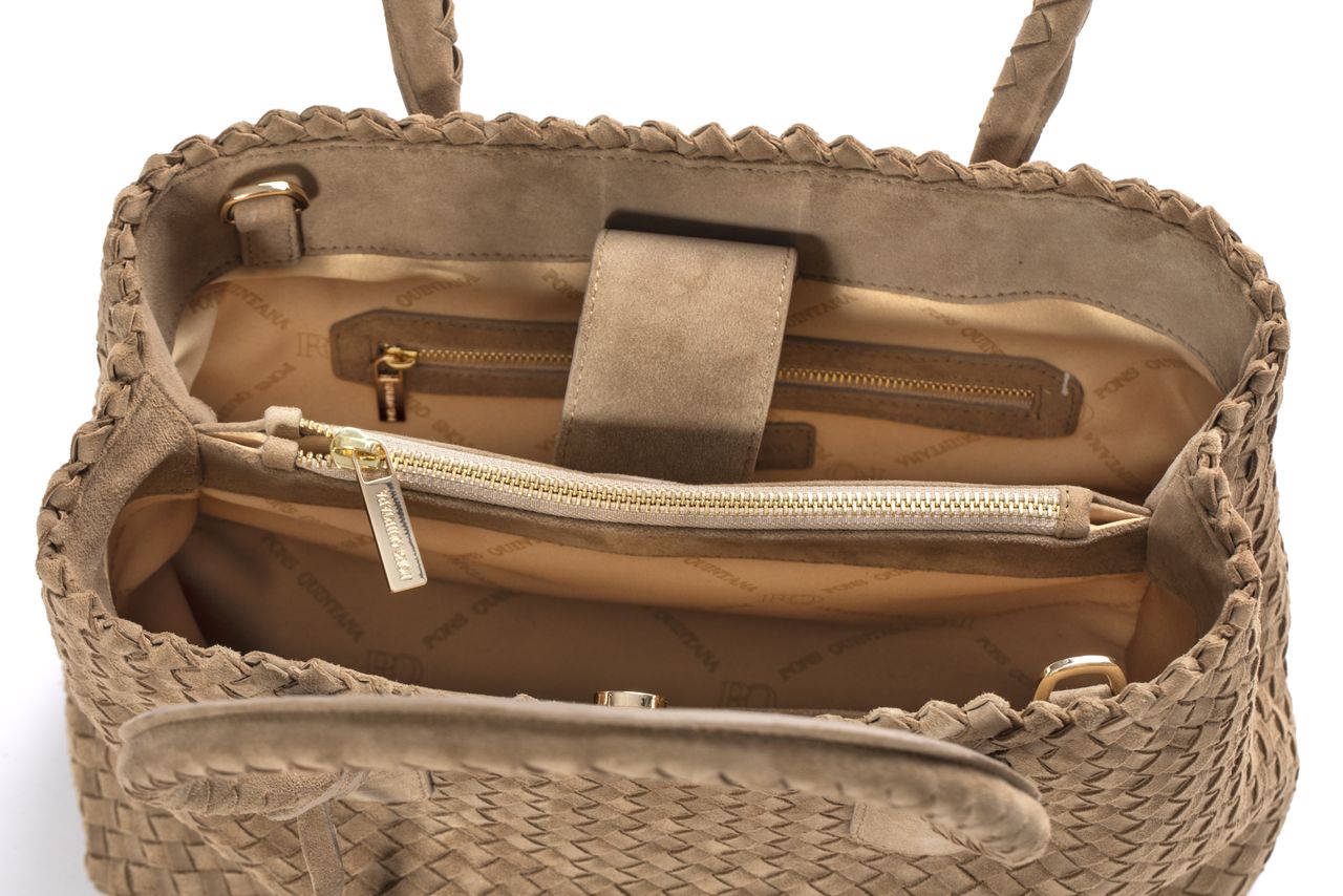 BOLSO DE HOMBRO V090 TAUPE
