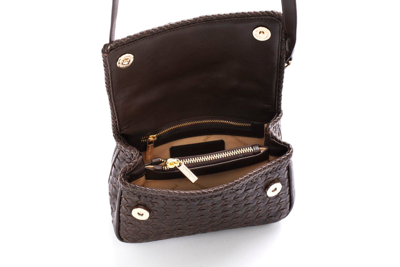 BOLSO DE MANO MINI V158 CAFE