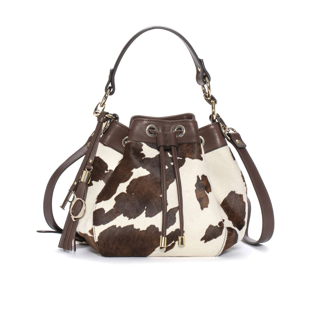 BOLSO DE MANO V171 MUCCA EBANO