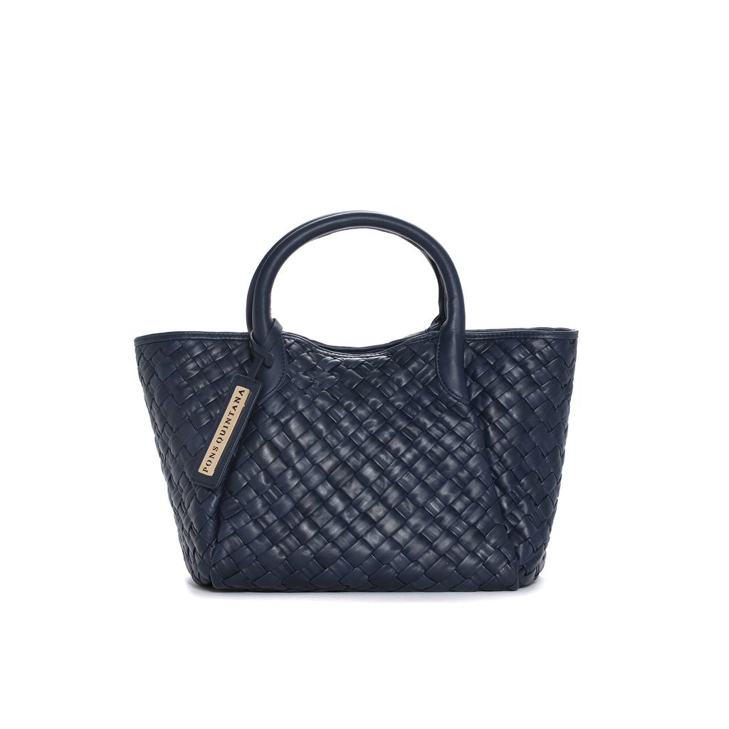 BOLSO DE MANO V214 NAPA AZULON