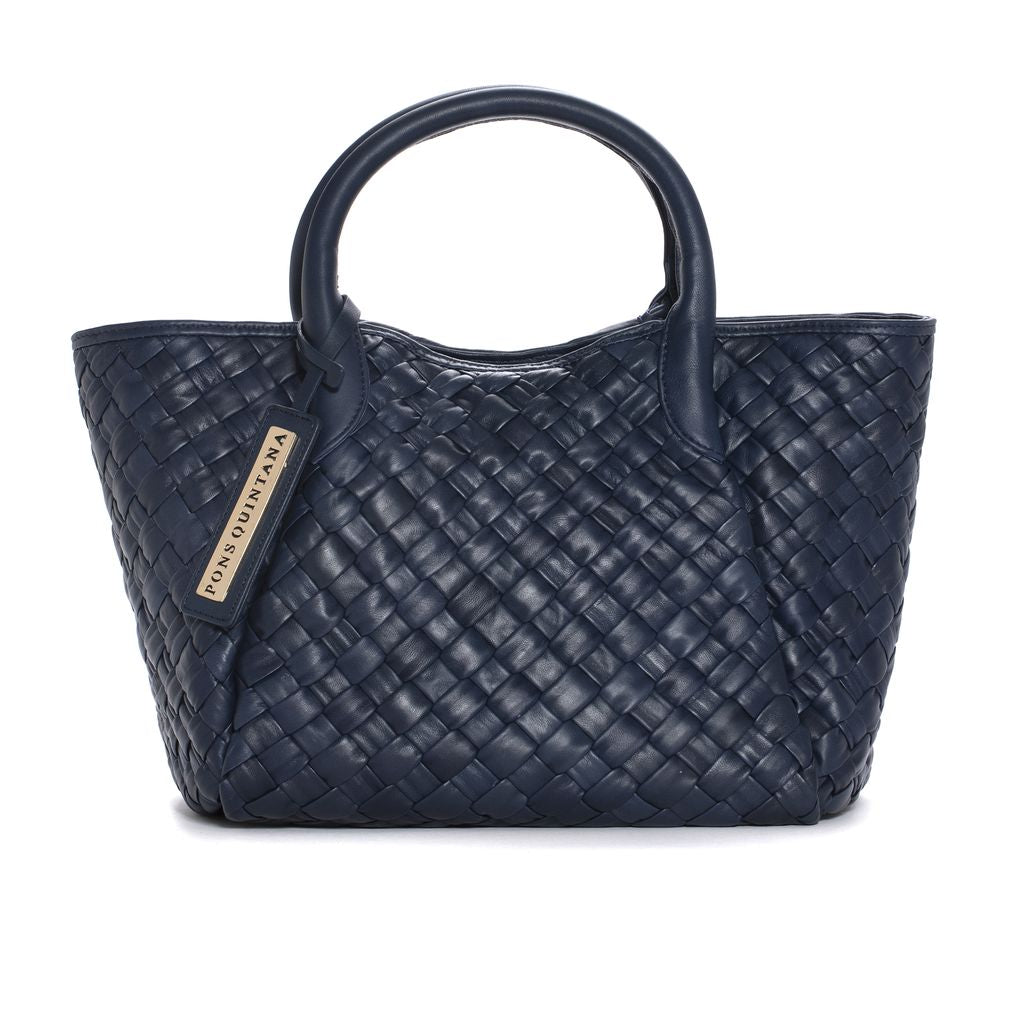 BOLSO DE MANO V214 NAPA AZULON