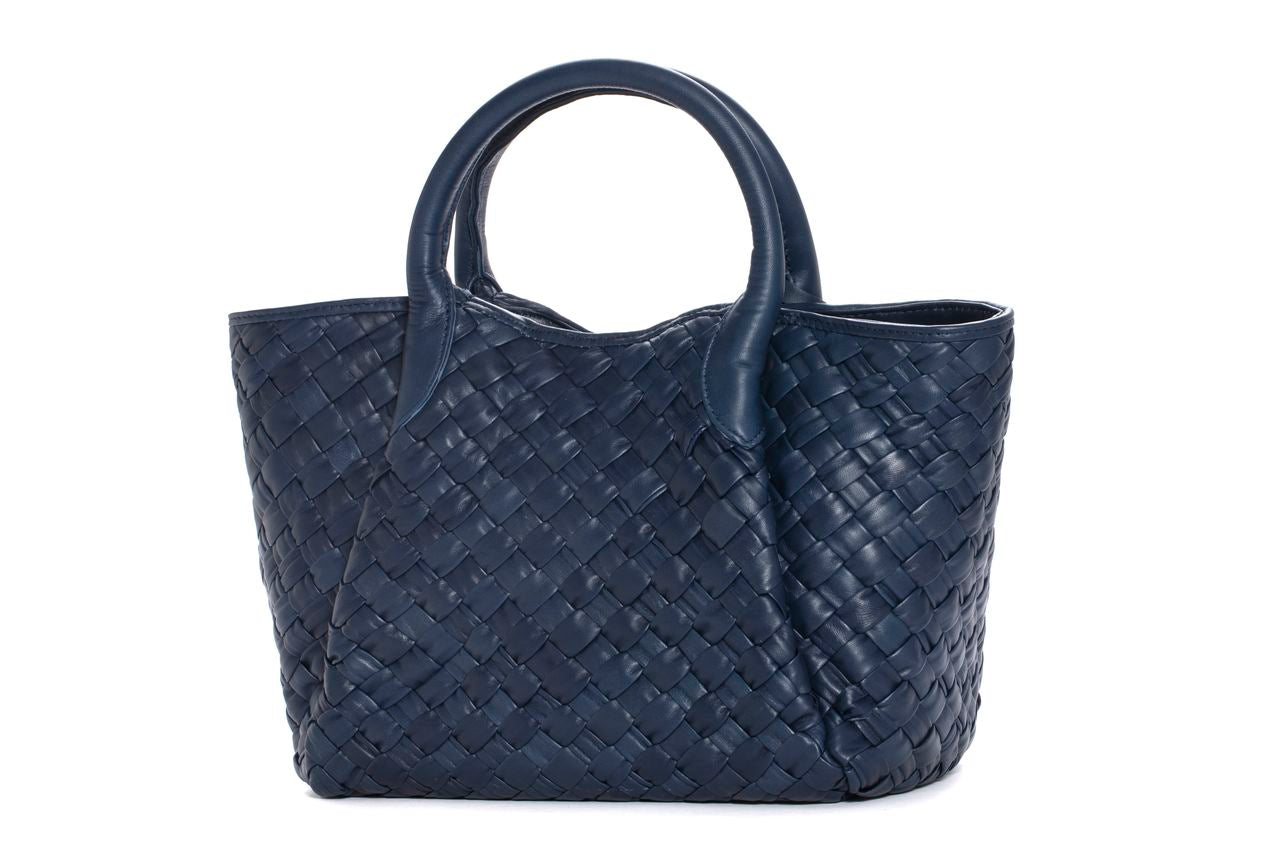 BOLSO DE MANO V214 NAPA AZULON