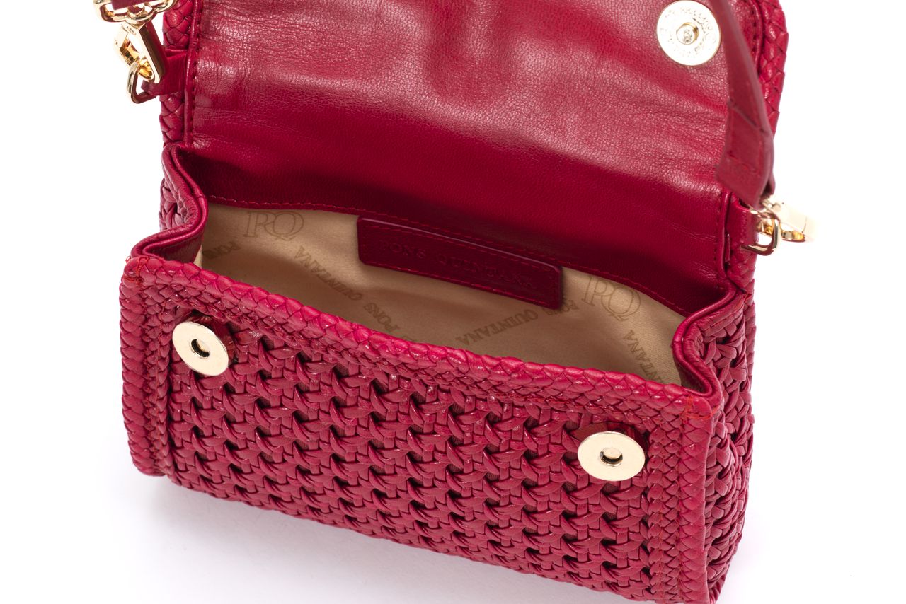 BOLSO DE MANO MINI V246 RUBI