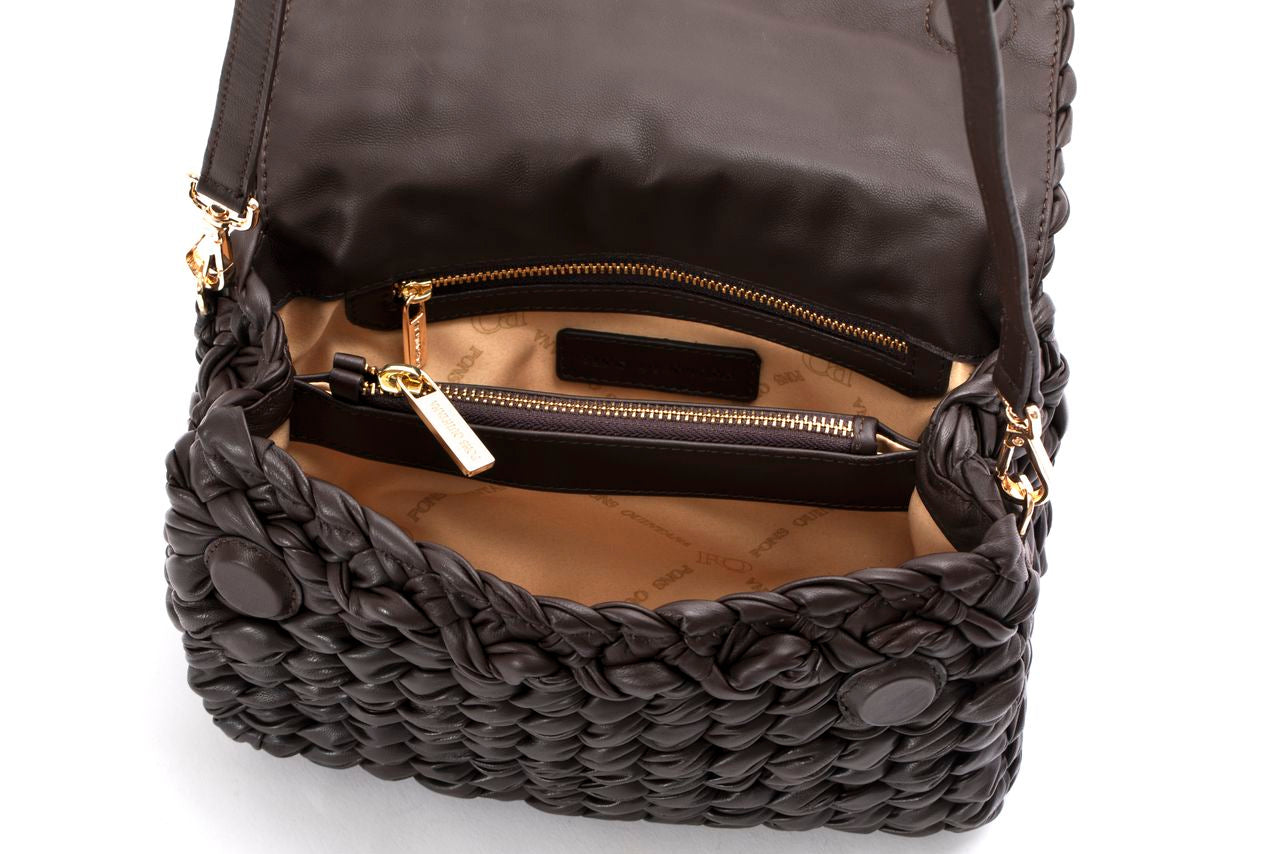 BOLSO DE MANO V251 NAPA CAFE