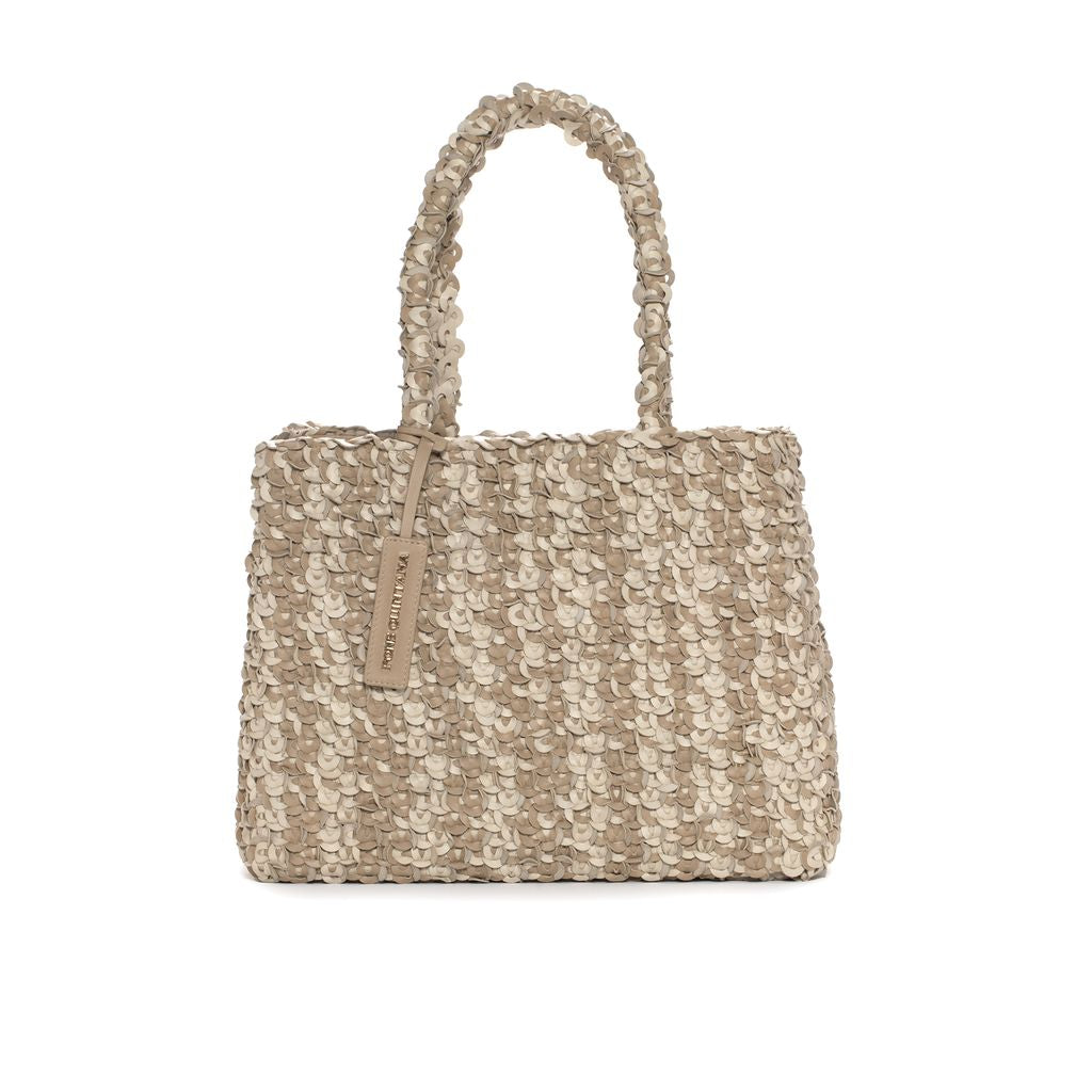 BOLSO DE MANO V253 TAUPE+ WET SALINAS