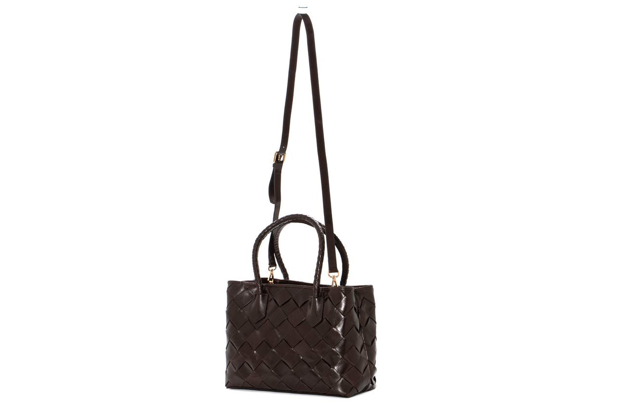 BOLSO DE MANO V261 CAFE
