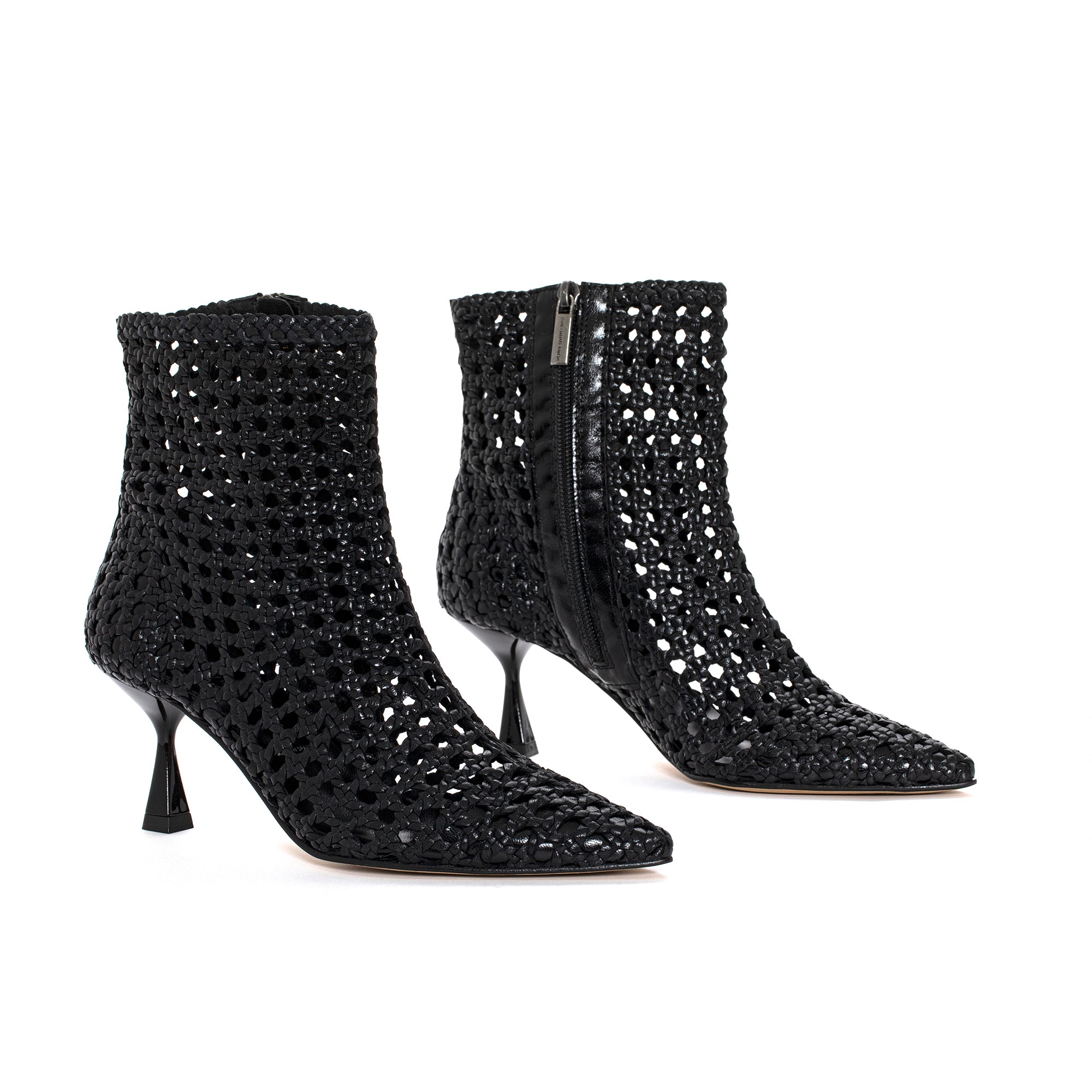 BLACK MORTIZ HEEL BOOT