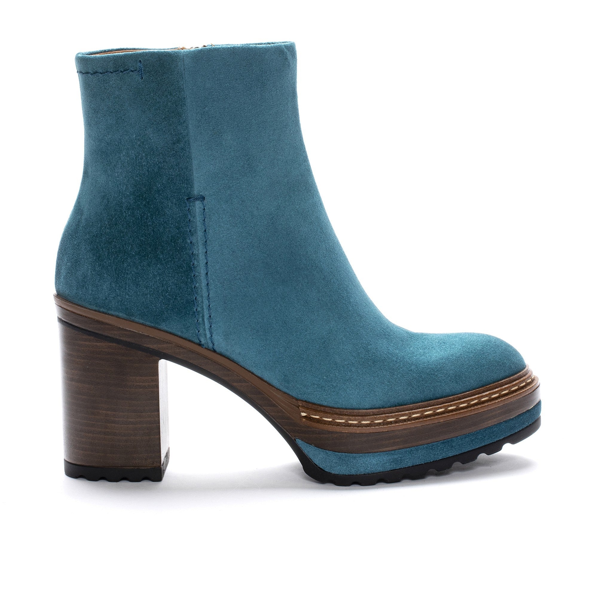 BOTIN TACON OLIVIA VELOUR SKY BLUE