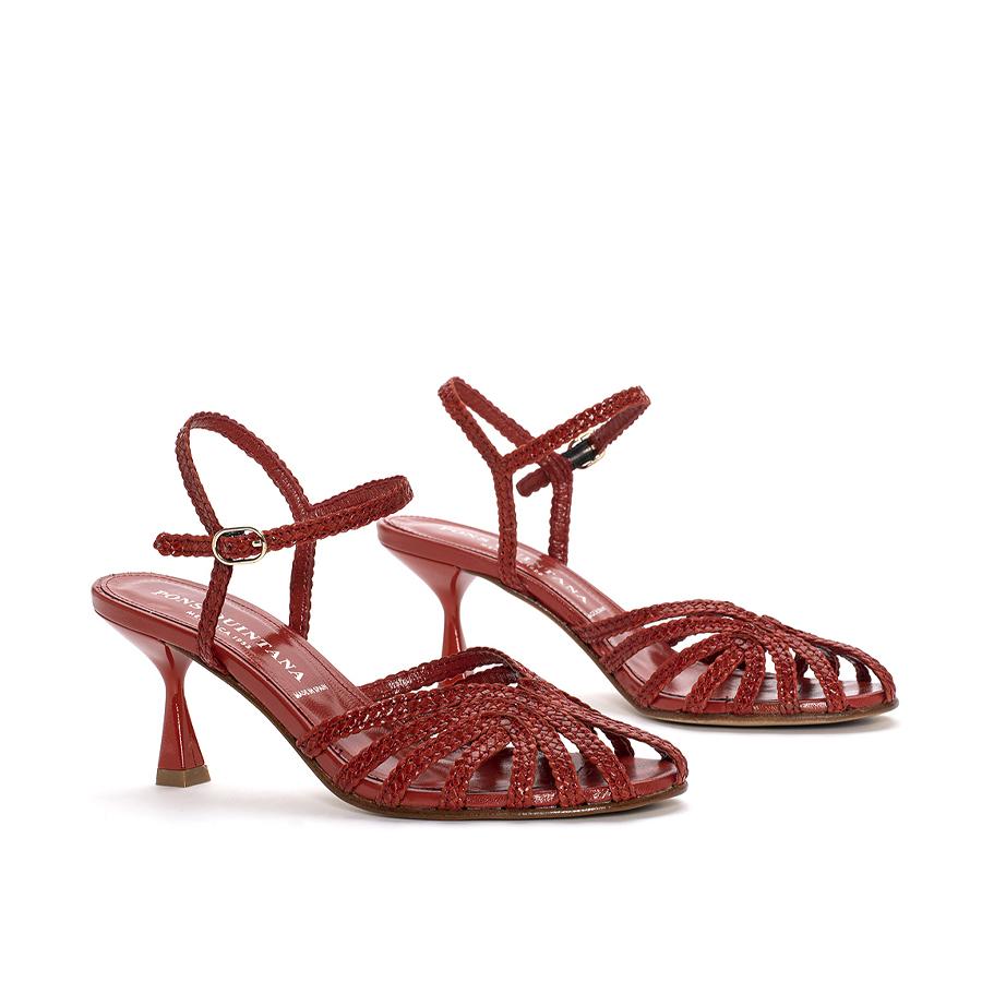 Cognac 2024 heeled sandals