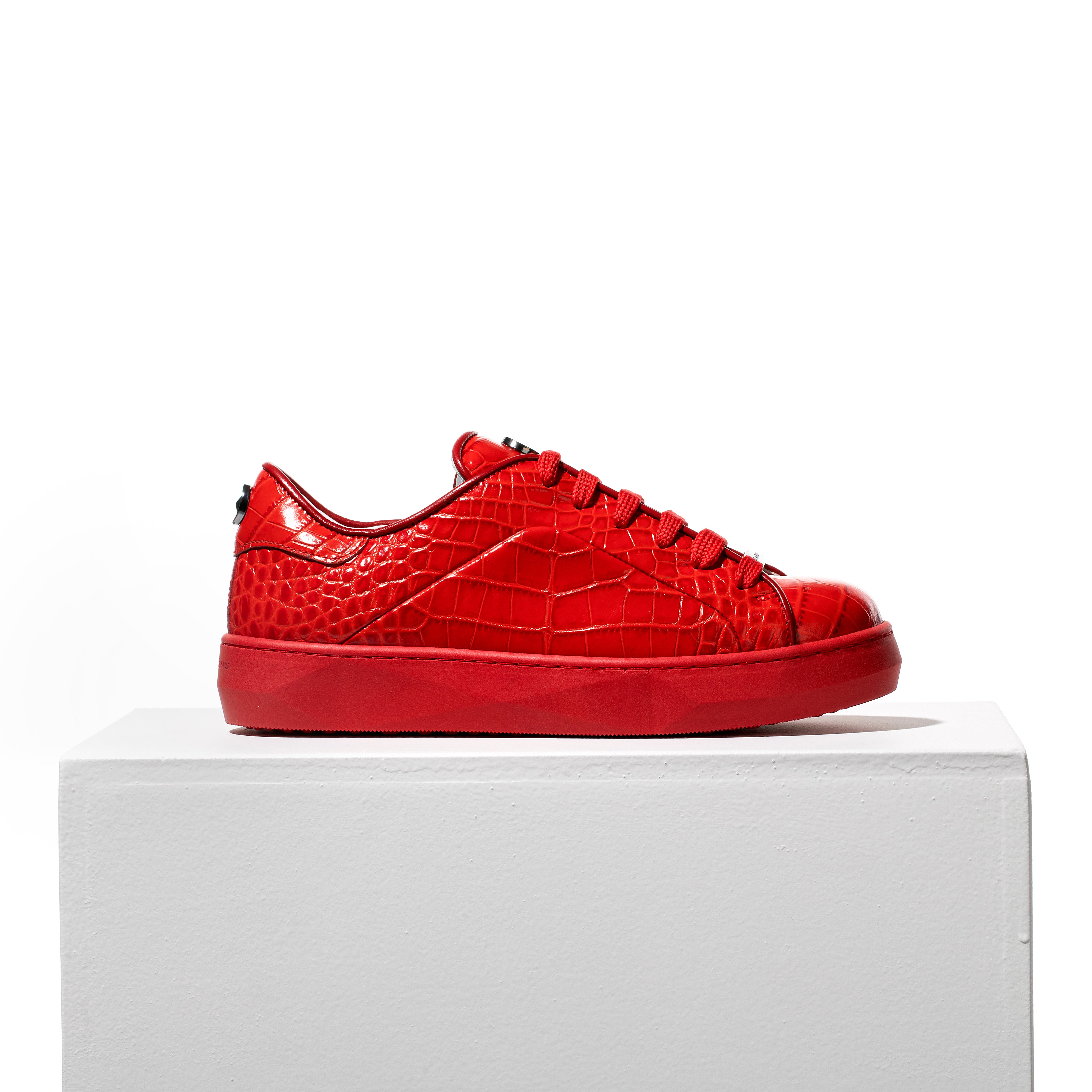 RED NACRE SNEAKERS